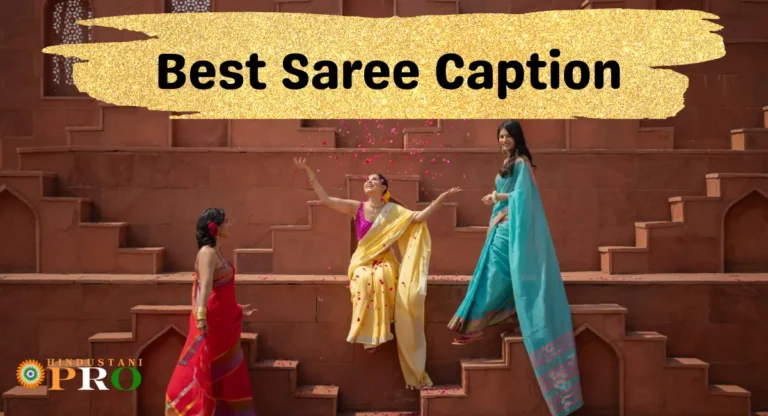 Saree Captions