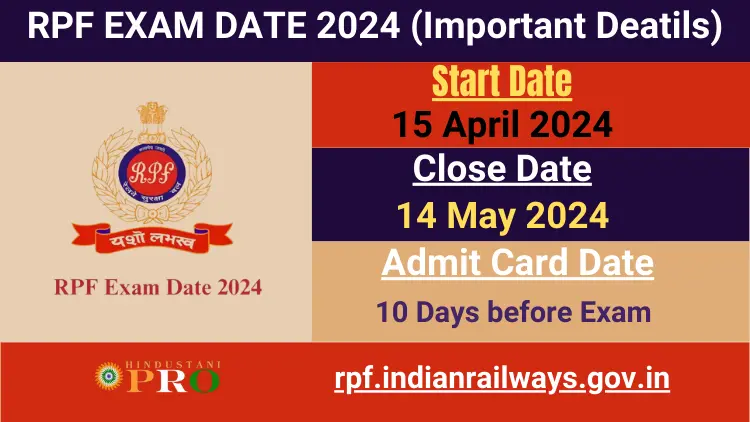 RPF EXAM DATE 