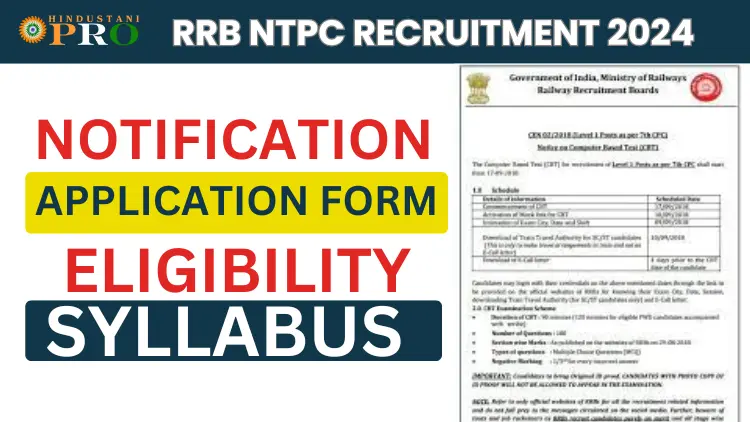 Eligibility RRB NTPC Recruitment 