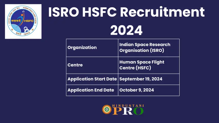 isro hsfc recruitment 