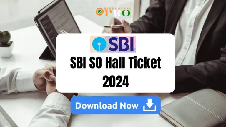 sbi so hall ticket