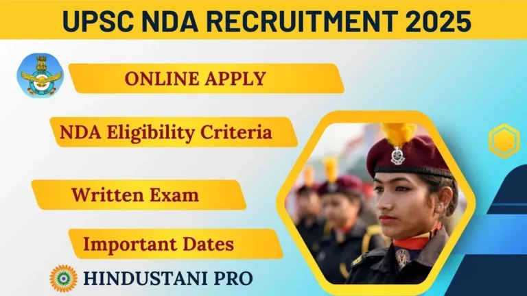 UPSC NDA Recruitment 2025