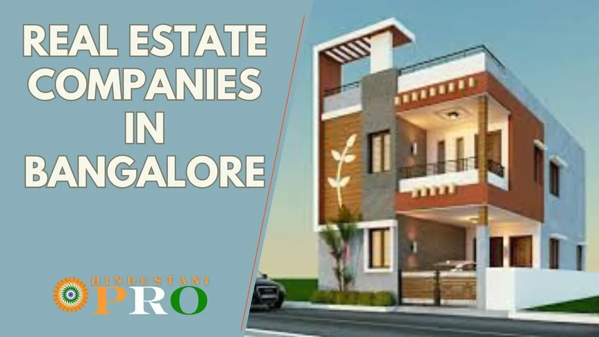 Top Real Estate Companies in Bangalore 1 Real Estate Companies in Bangalore